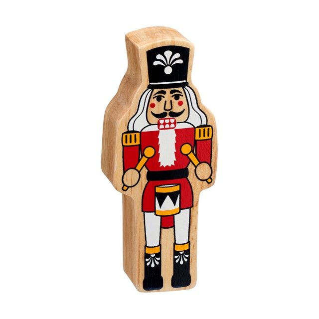 Lanka Kade Natural Red and White Nutcracker Wooden Toy