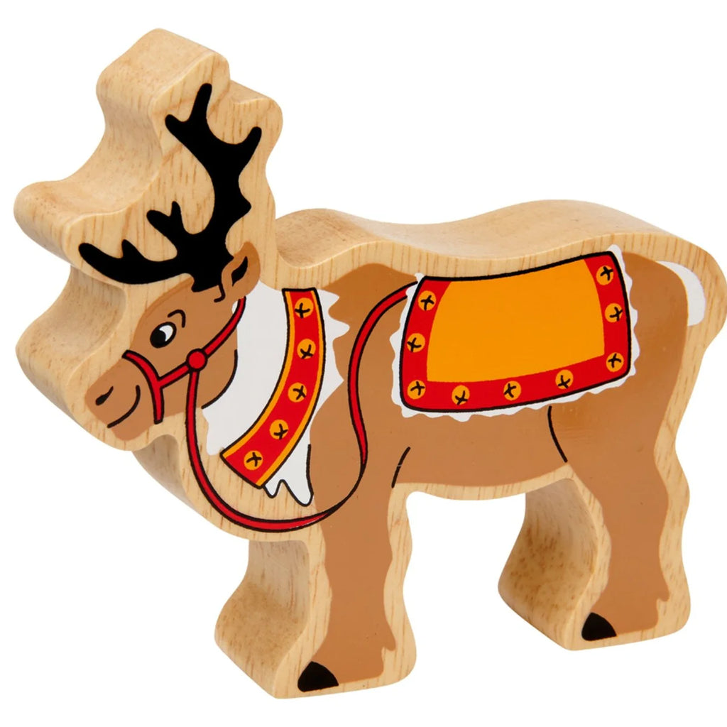 Lanka Kade Reindeer With Reins Wooden Toy