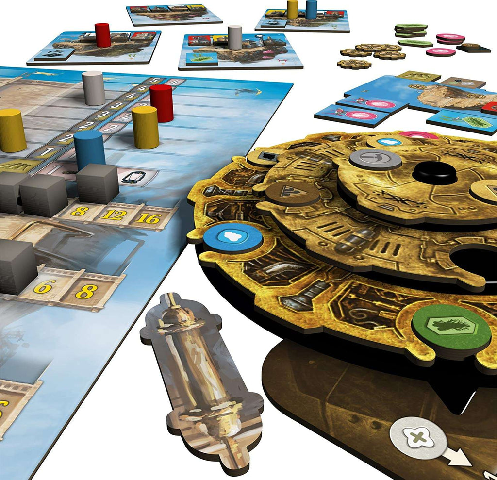Pegasus Spiele - Noria is a steampunk-styled game from award-winning author Sophia Wagner, featuring stunning artwork from Michael Menzel and Klemens Franz.  Sold by BoardHoarders
