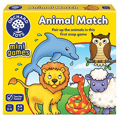 Animal Match - match the friendly animals in this great mini game by Orchard Toys. Sold by Board Hoarders