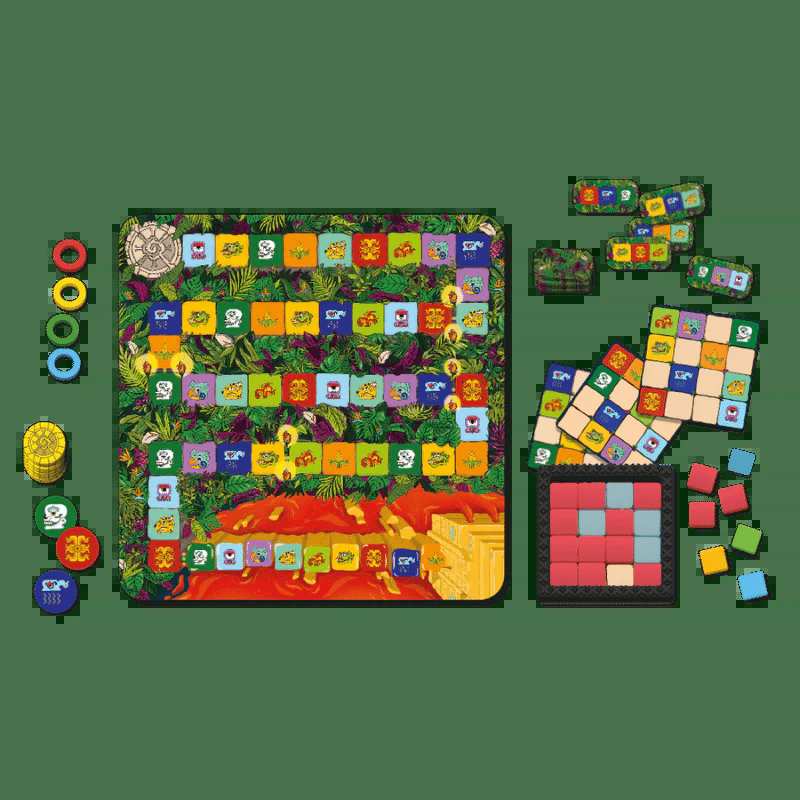 Explore the jungle and discover the path to the Temple, but only the fastest will reach the treasure!  Sold by Board Hoarders