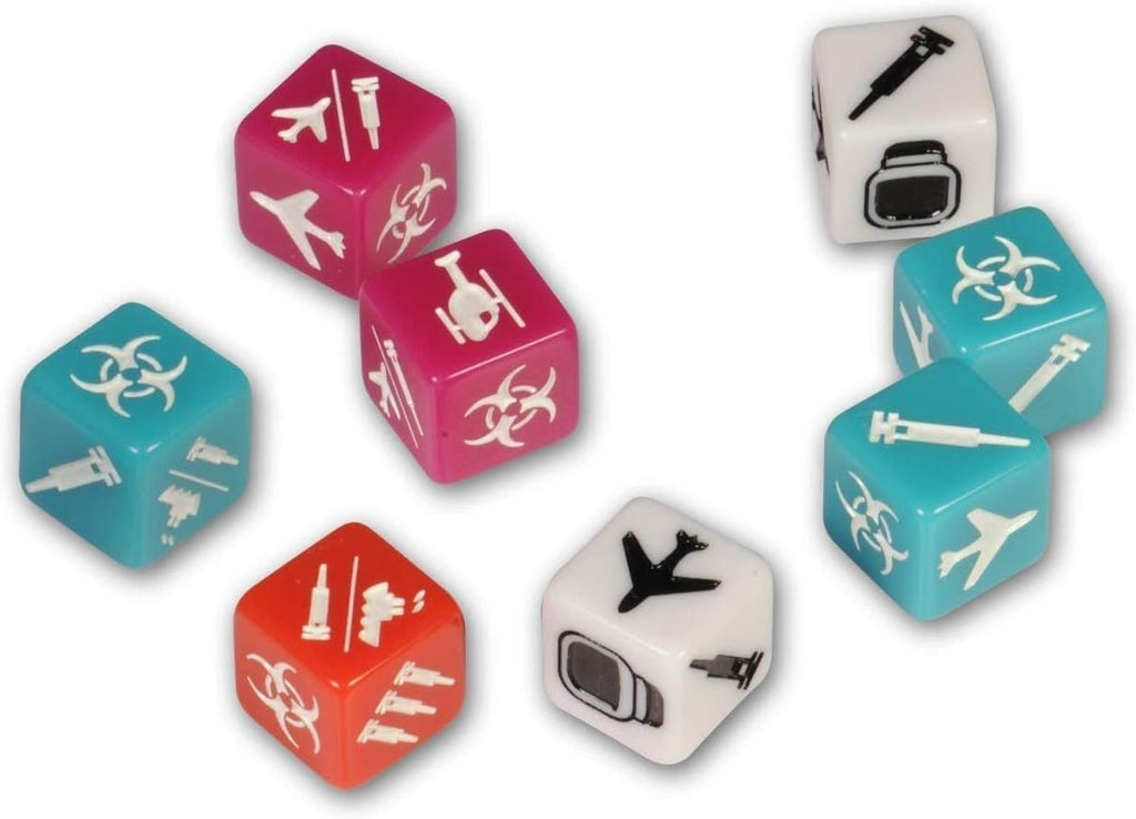 Pandemic: The Cure, a dice-based version of the popular Pandemic board game. Sold by Board Hoarders