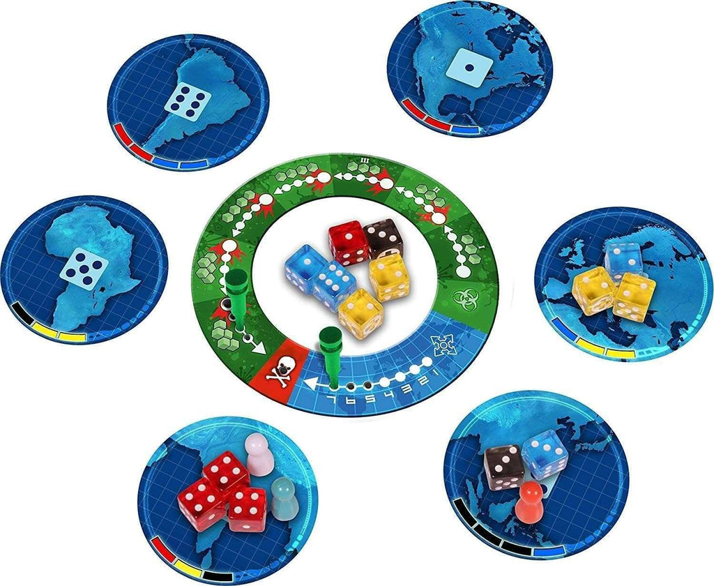 Pandemic: The Cure, a dice-based version of the popular Pandemic board game. Sold by Board Hoarders