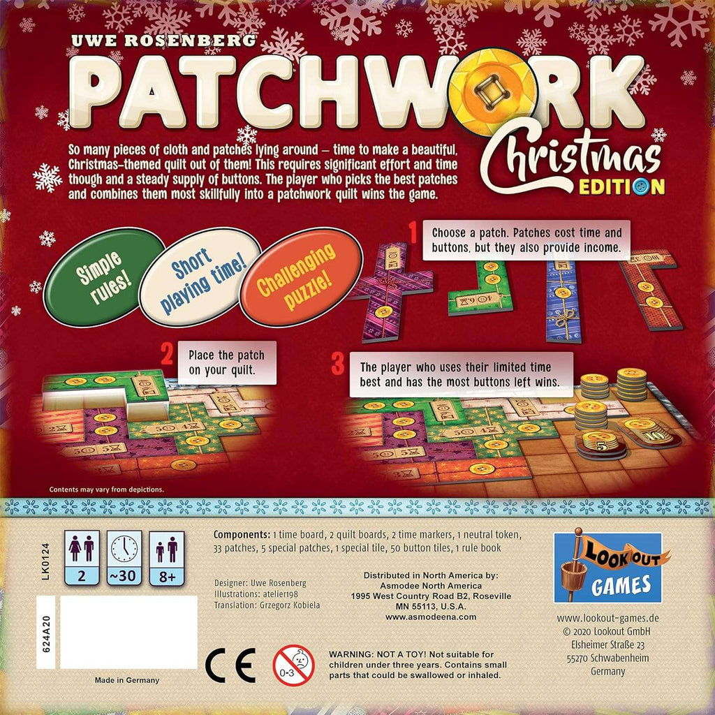 Patchwork Christmas Edition Lookout Games