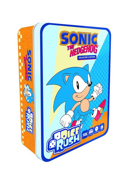Sonic the Hedgehog toy packaging with character and branding on a white background