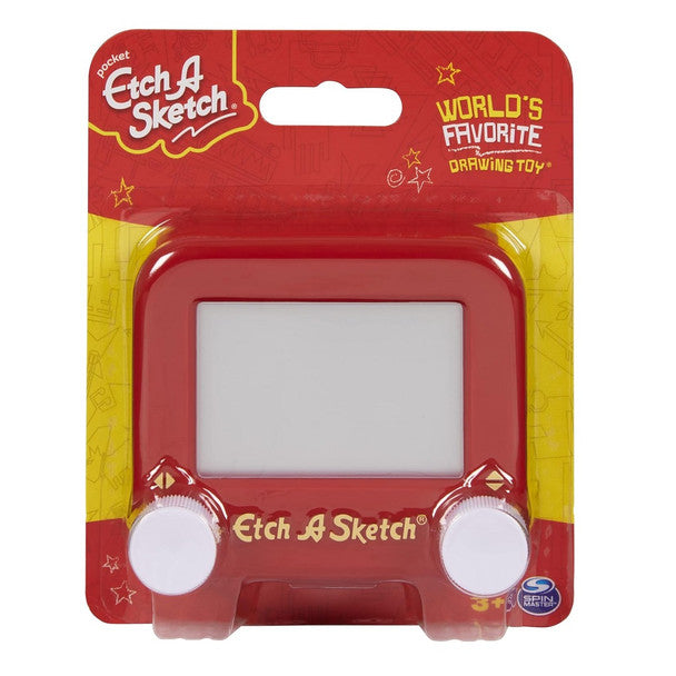 The perfect classic retro toy - a pocket size Etch A Sketch!
