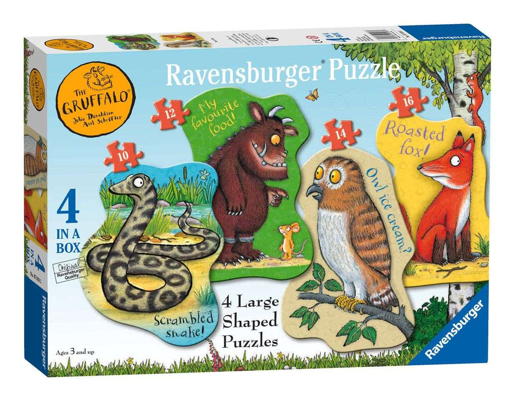 Ravensburger The Gruffalo Large Shaped Jigsaw Puzzles (4 Pack)