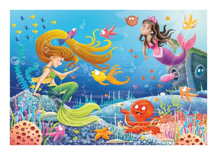 Ravensburger Mermaid Tales Jigsaw Puzzle (60 Pieces) Complete puzzle