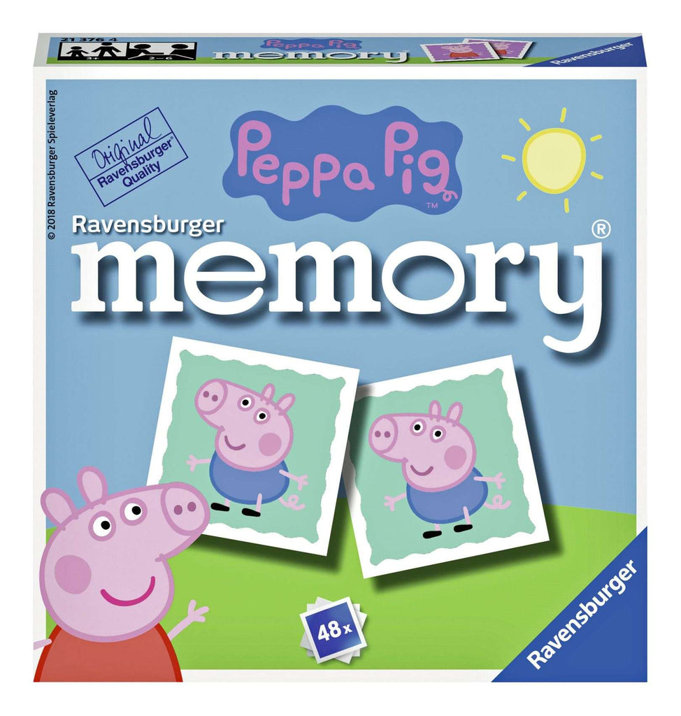 Ravensburger Peppa Pig Mini Memory Game is a fantastic picture card game for kids age 3 and up.