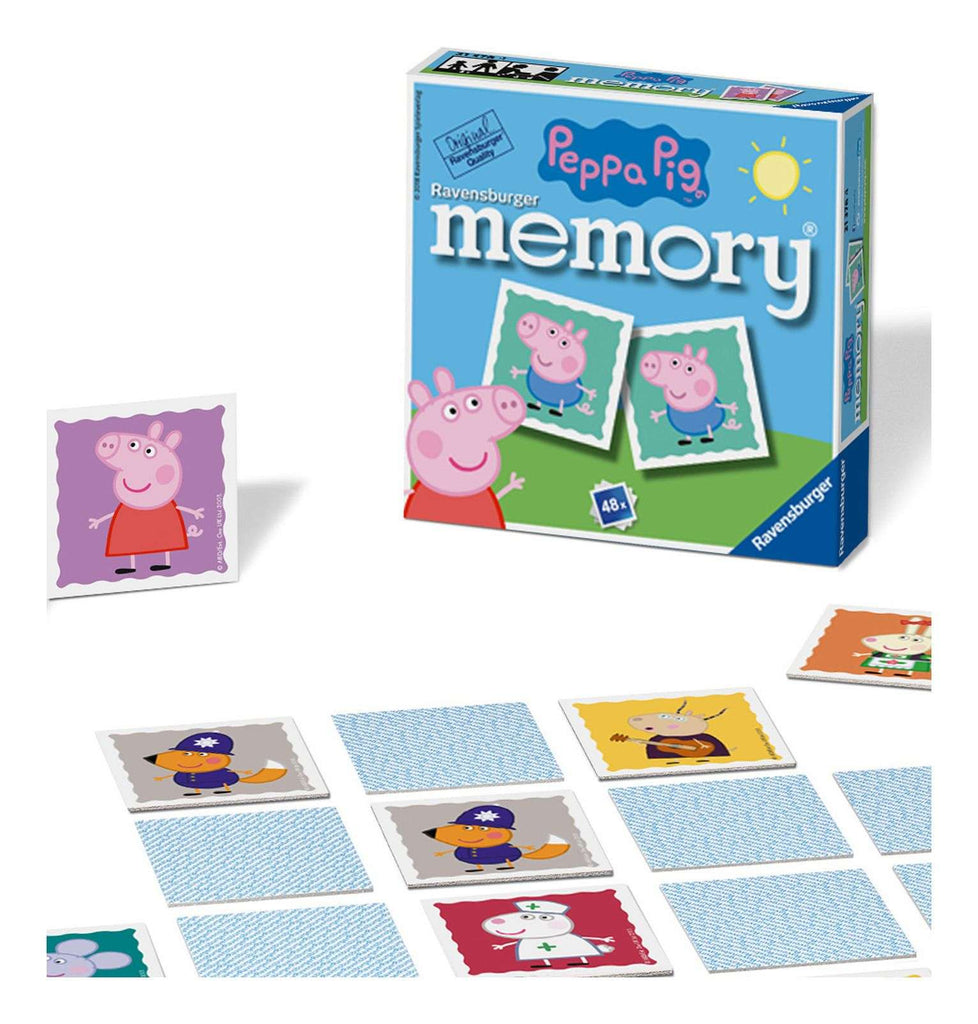 Ravensburger Peppa Pig Mini Memory Game is a fantastic picture card game for kids age 3 and up. - peppa and friends