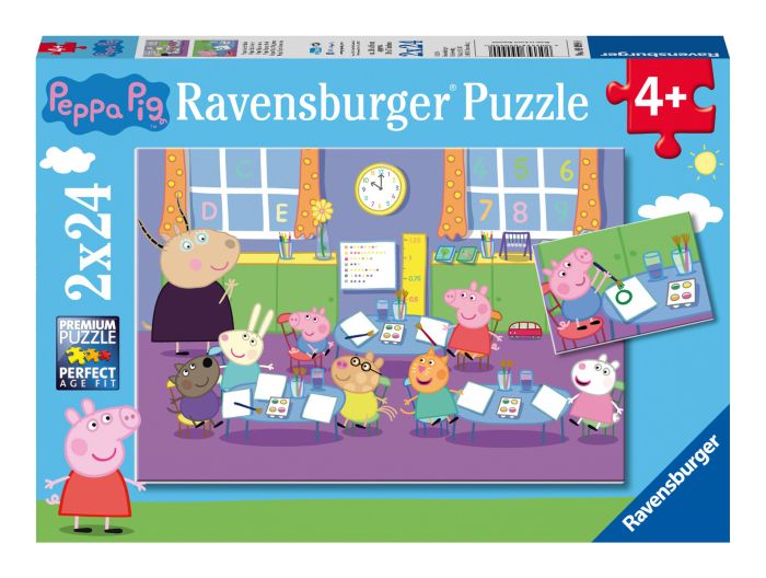 Ravensburger Peppa Pig Jigsaw Puzzle - a bright and colourful duo jigsaw puzzle inspired by Peppa Pig and friends.