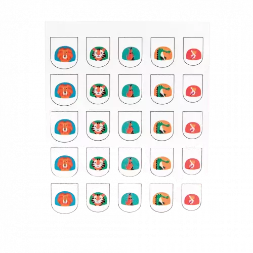 Rex London Colourful Creatures Childrens Nail Stickers - 25 fun and easy to apply nail stickers. Sold by Say It Baby Gifts
