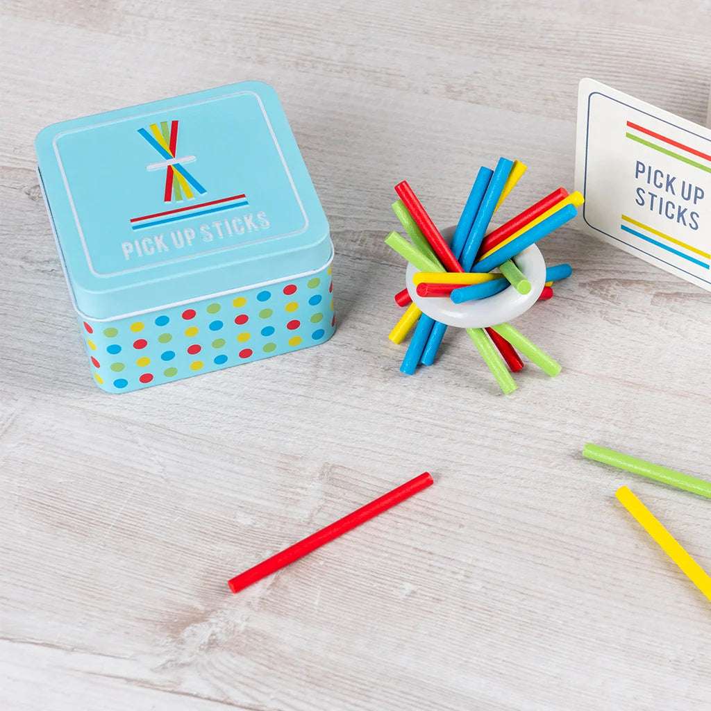 Rex London Wooden Pick-Up-Sticks In A Tin - playing
