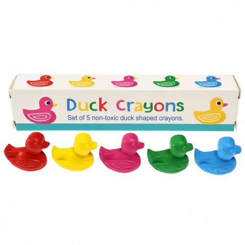 These Rex London Duck Crayons are the cutest little crayons ever! Sold by Say It Baby Gifts