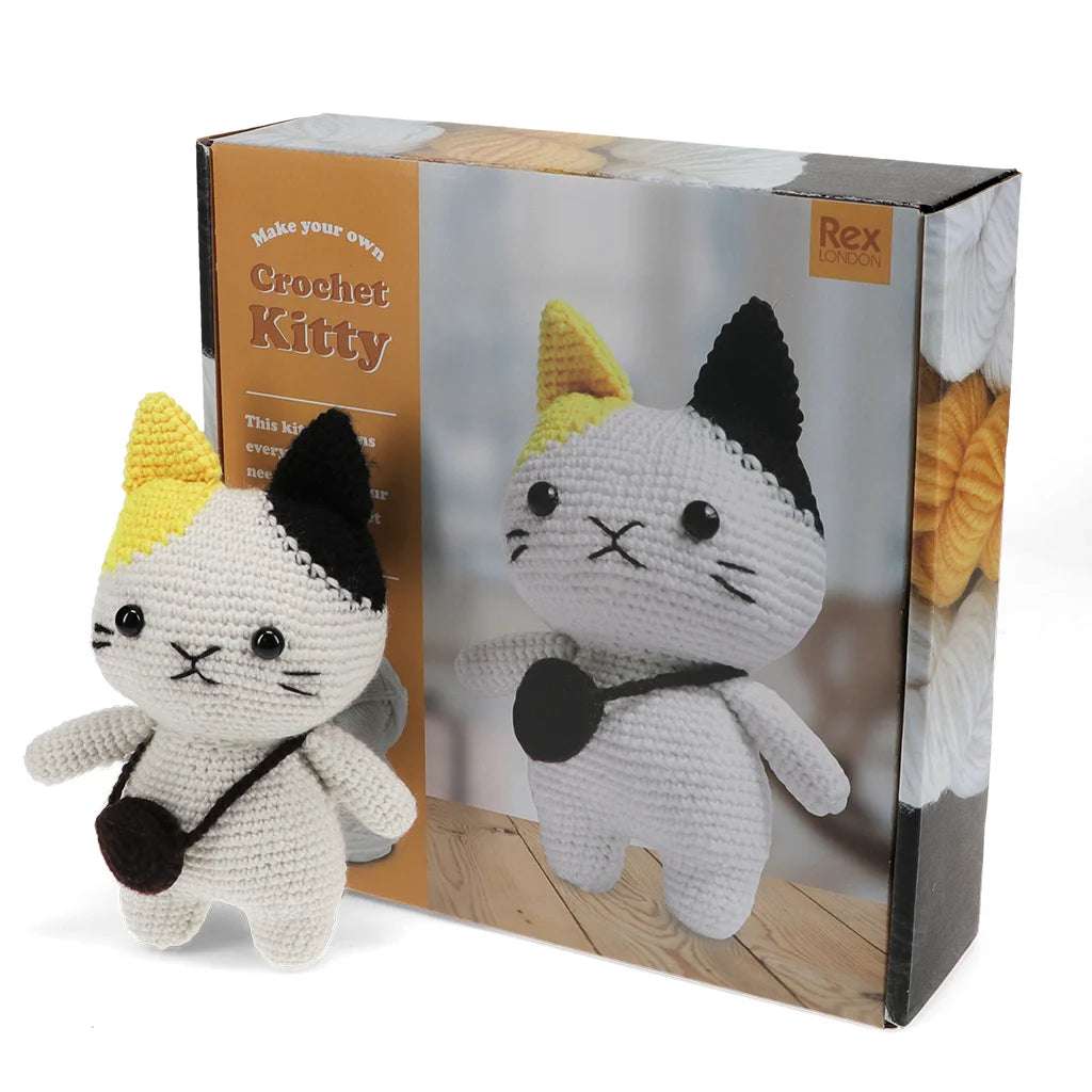 Rex London Make Your Own Crochet Animal Kit - Cat