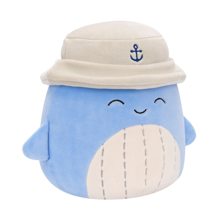 Meet your new cuddly companion - the irresistibly huggable Samir The Whale Squishmallow! With a happy smile