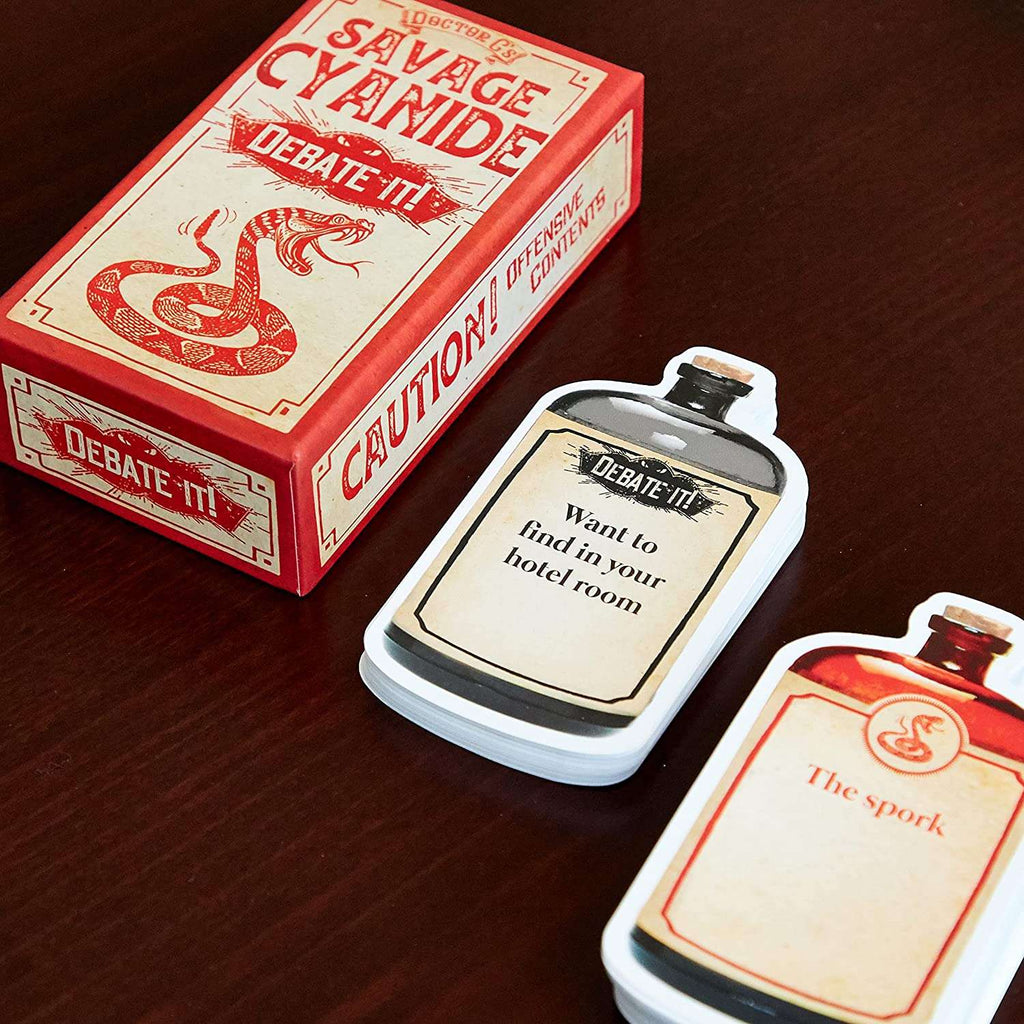 Savage Cyanide Debate It BoardhoardersSavage Cyanide Debate It - a brilliant party game for 3 and more players!
