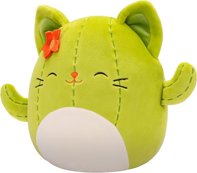 Meet your new cuddly companion - the irresistibly huggable Miss Cactus Cat Squishmallow! Side