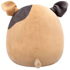 Meet your new cuddly companion - the irresistibly huggable Loafter the Dog Squishmallow! Back view
