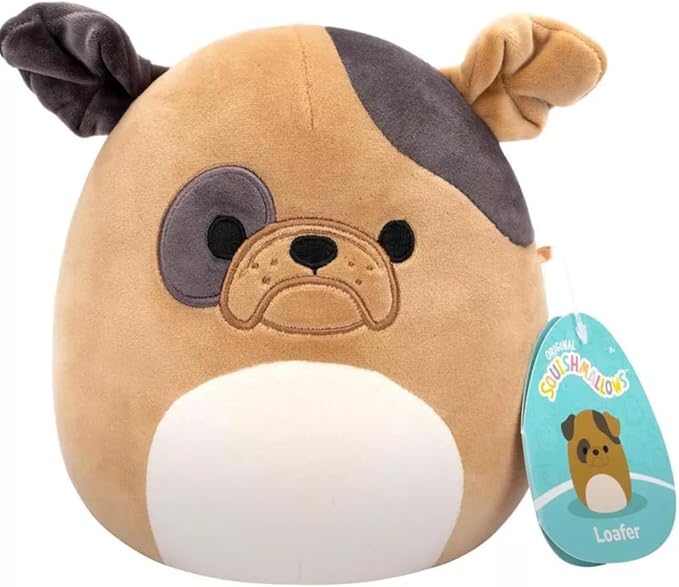Meet your new cuddly companion - the irresistibly huggable Loafter the Dog Squishmallow!