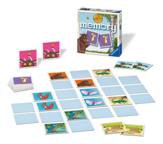 Ravensburger Gruffalo Mini Memory Game is a fantastic picture card game - in play