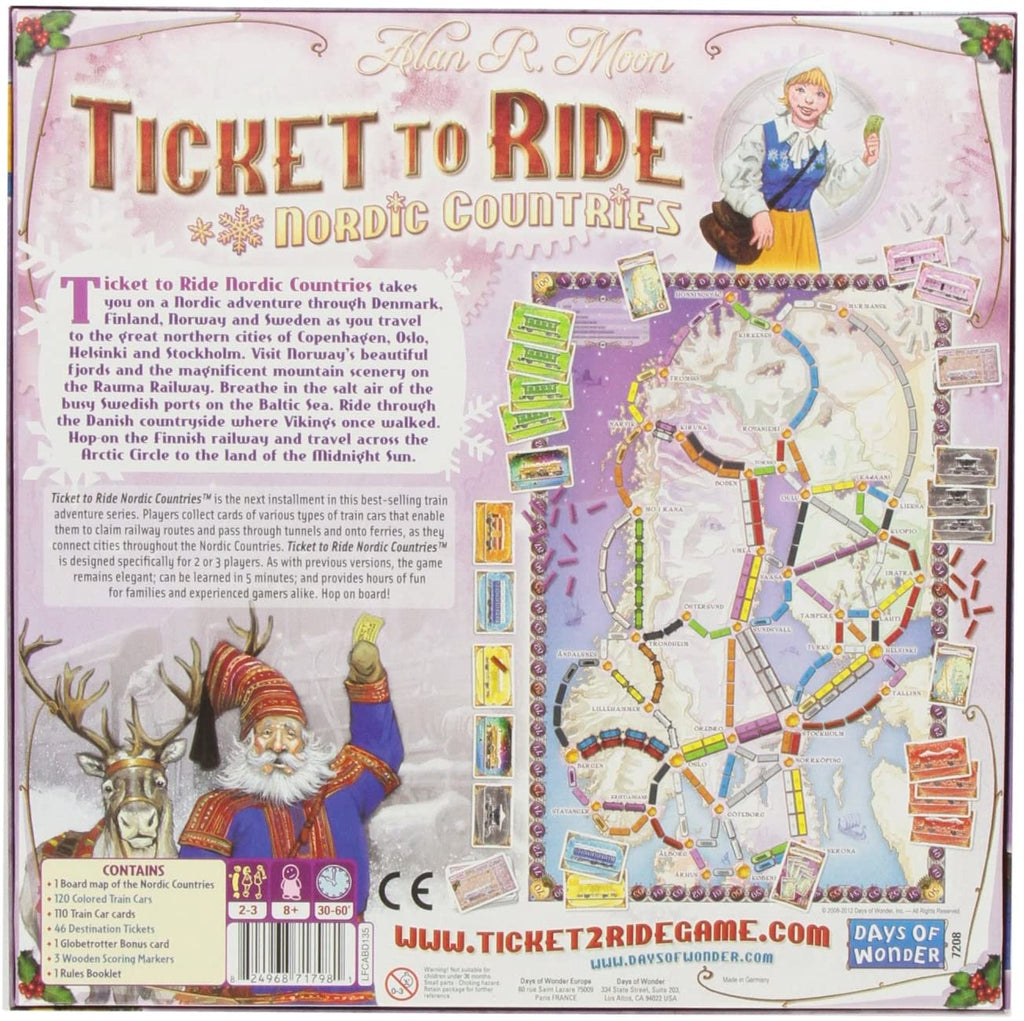 Ticket To Ride Nordic Countries Days of Wonder