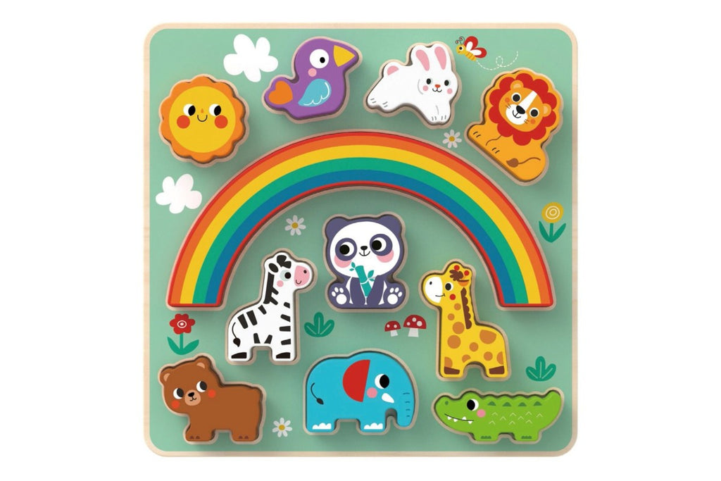 Tooky Toy Wooden Balance Puzzle - Animals