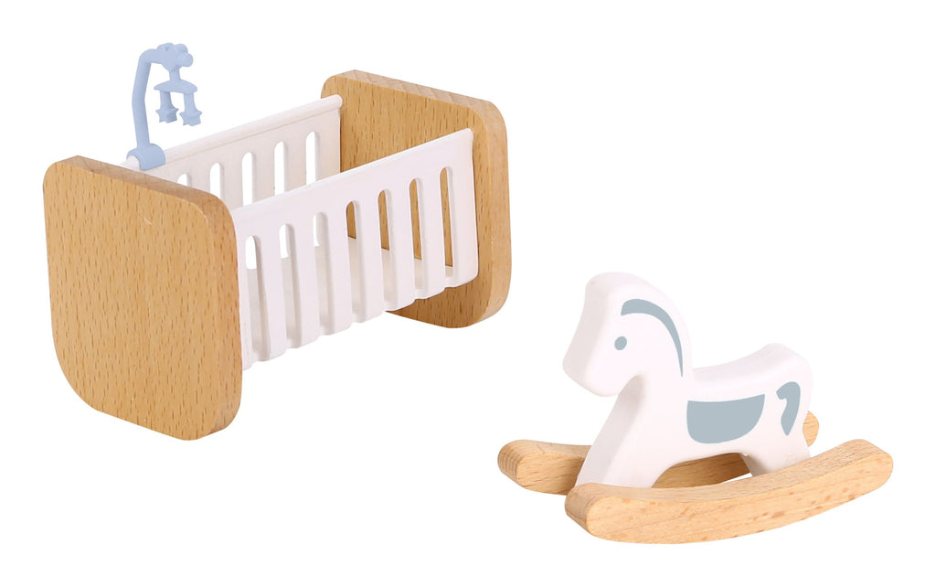 Tooky Toy Wooden Doll House. Complete with accessories. baby items
