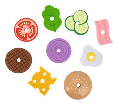 Run your own Tooky Toy burger joint with their wooden Making a Burger set! Sold by Say It Baby Gifts