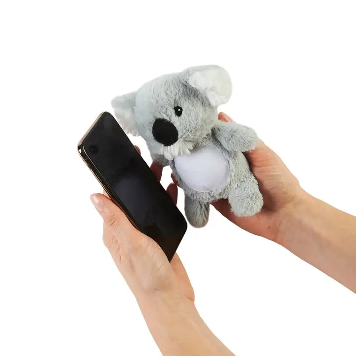 Warmies Dusty Pups Koala - photo cleaning phone