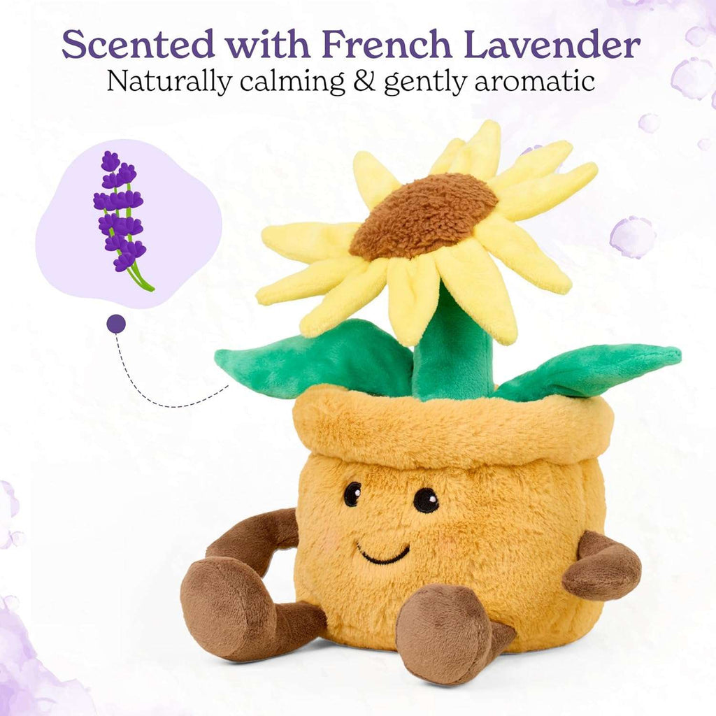 Warmies Yellow Flower Pot - lavender scented