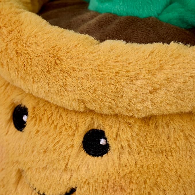Warmies Yellow Flower Pot - closeup