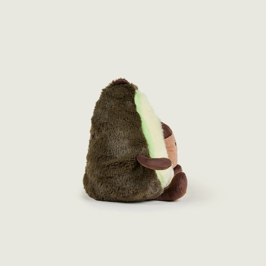 Warmies Junior Avocado - Plush avocado toy - side view