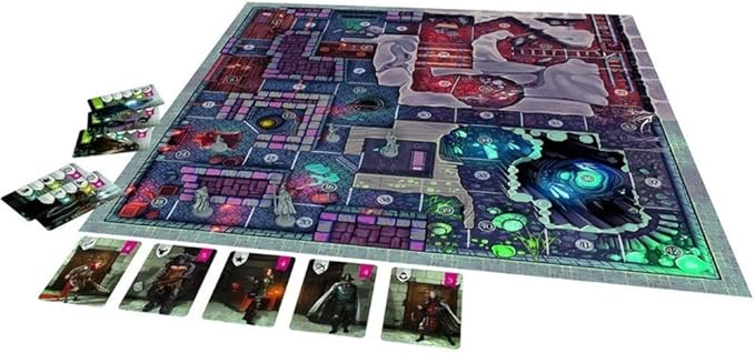 Wildlands Board Game. Board game with colorful map and cards on a white background