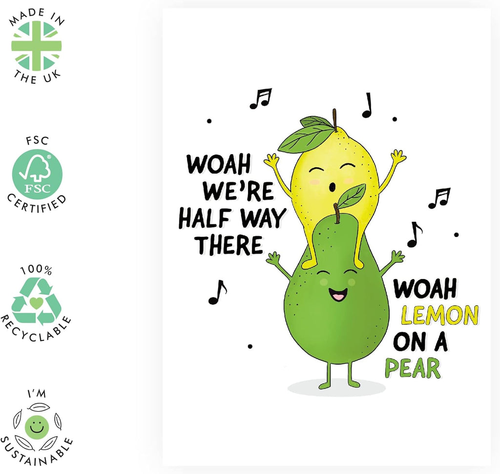 Lemon On A Pear Card. Central 23