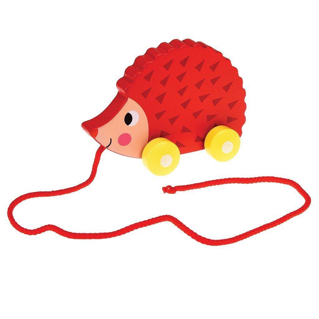 Ella the Hedgehog Wooden Pull Toy - Say It Baby 