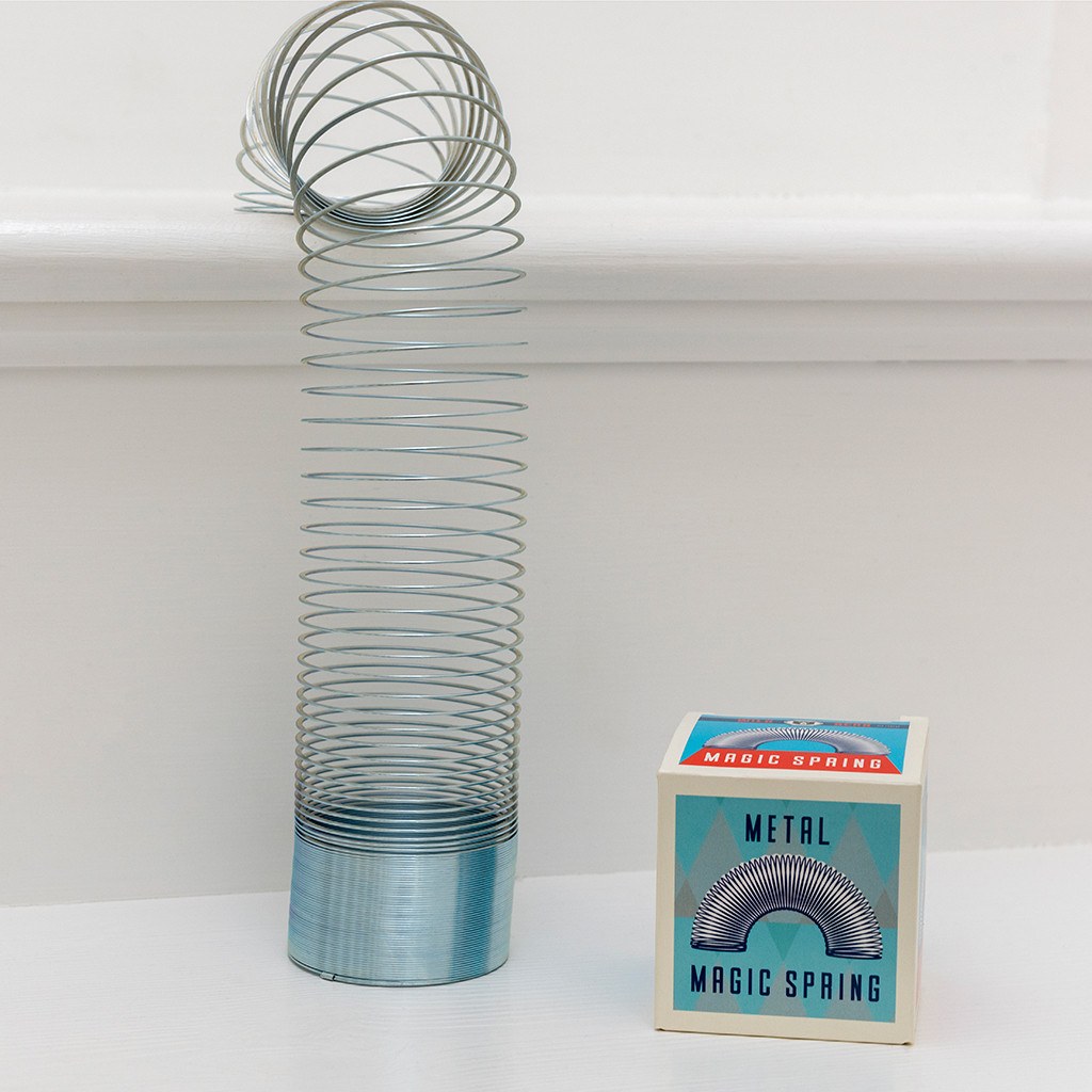 Rex London Magic Spring Slinky Toy Steel