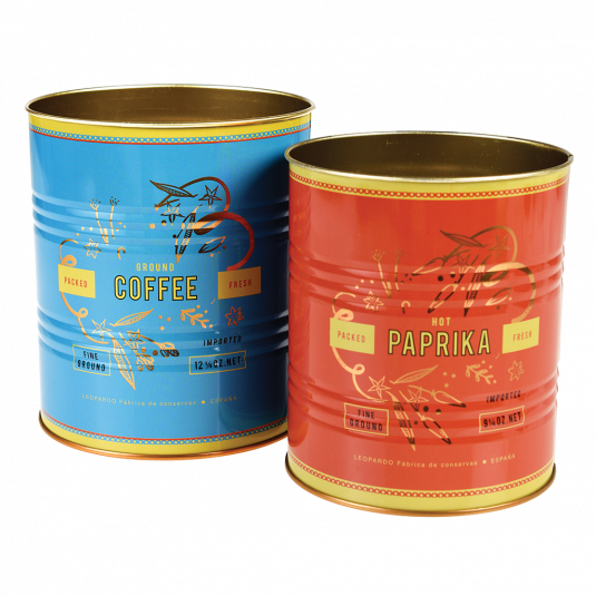 Rex London Leopard Storage Tins (Set of 2)