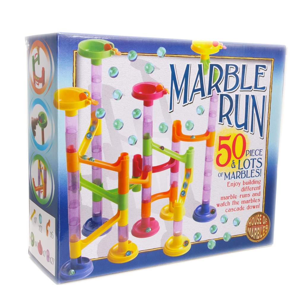 50-Piece Marble Run kids set by House of Marbles. Say It Baby Gifts