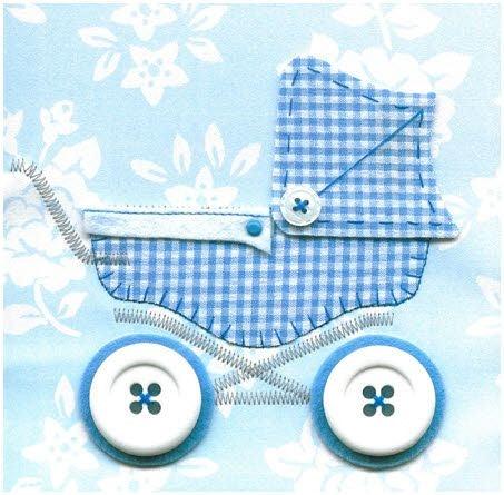 Baby Boy Pram Card - Say It Baby 