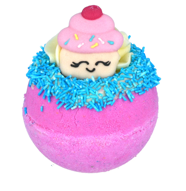 This Bomb Cosmetics The Sweet Life Bath Bomb combines pure Palmarosa and Amyris essential oils to create a "Jelly Baby" scent. 160g. Sold by Say It Baby Gifts
