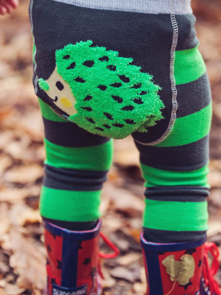 Blade & Rose Bold Hedgehog Leggings. Sold by Say It Baby Gifts.