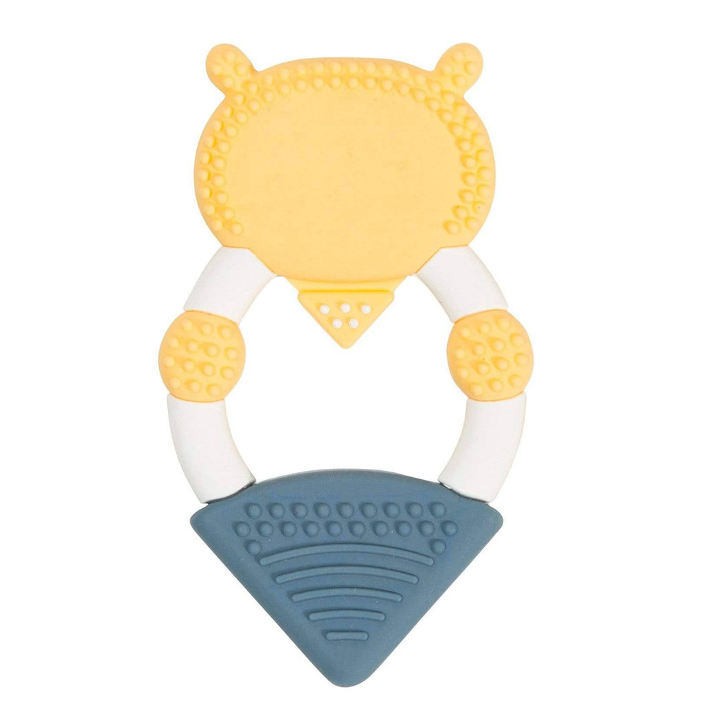 Cheeky Chompers Textured Animal Teether - Bertie the Lion. Reverse. This great textured teether by Cheeky chompers features Bertie the Lion and is perfect for young gums to chew on!