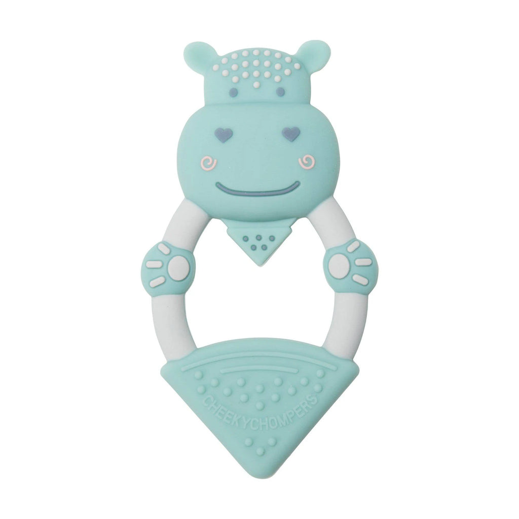 Cheeky Chompers Textured Animal Teether - Chewy the Hippo - Say It Baby 