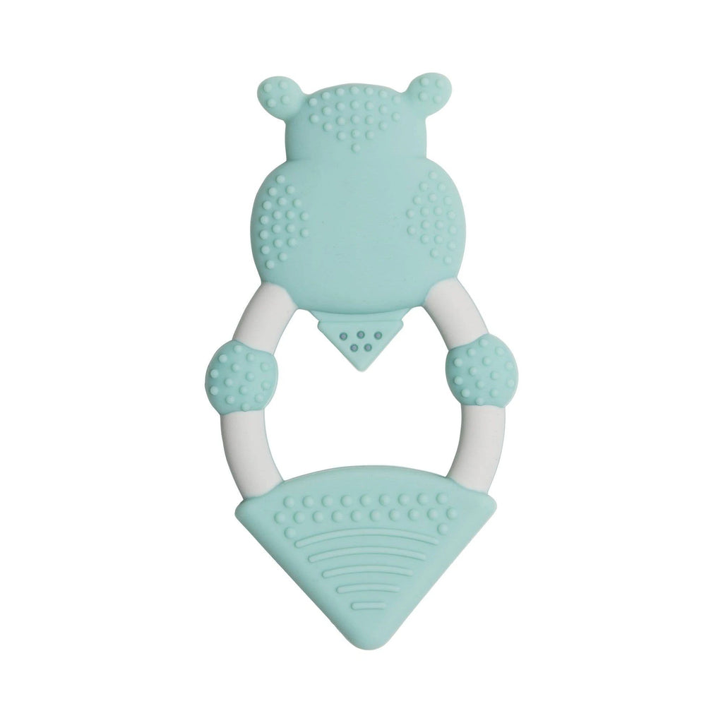 Cheeky Chompers Textured Animal Teether - Chewy the Hippo - Say It Baby 