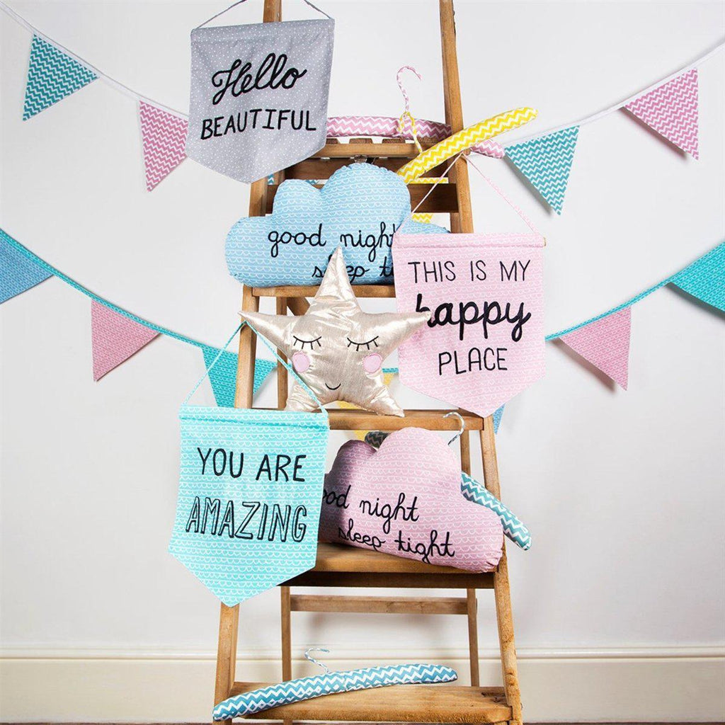 Sass & Belle Shining Star Cushion - Say It Baby 