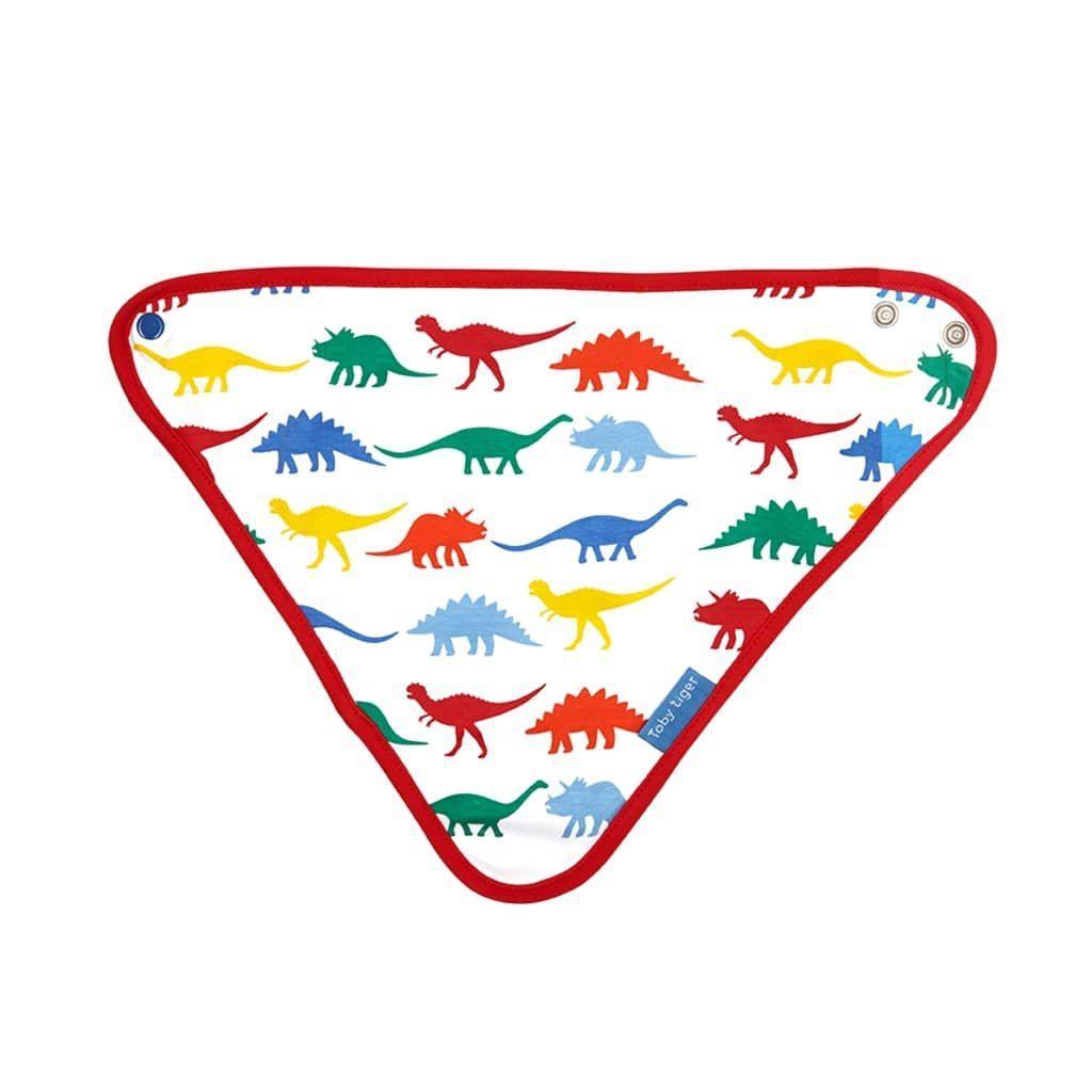 Toby Tiger Organic Bright Dino Dribble Bib - Say It Baby 