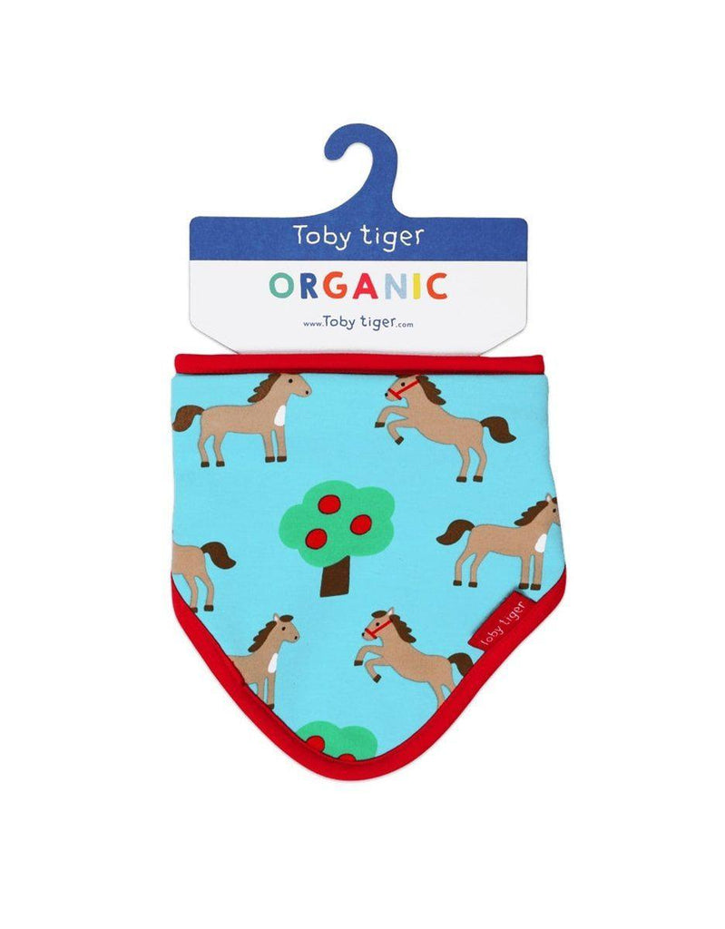 Toby Tiger Organic Horse Dribble Bib - Say It Baby 