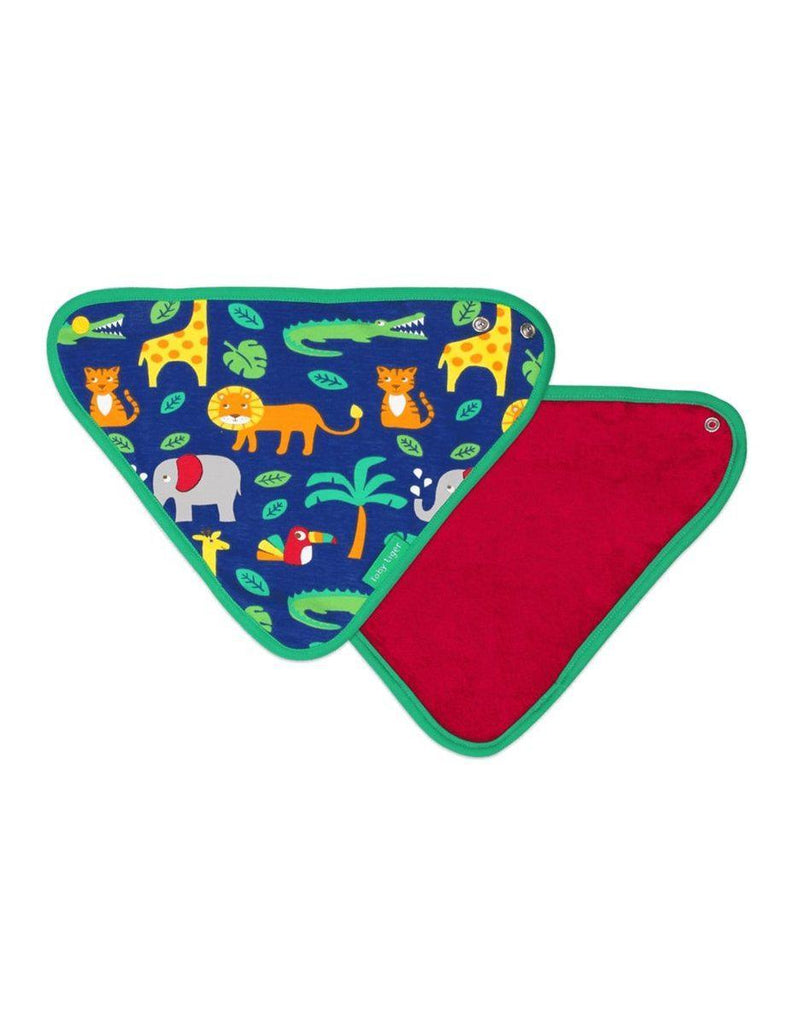 Toby Tiger Organic Jungle Print Dribble Bib - Say It Baby 