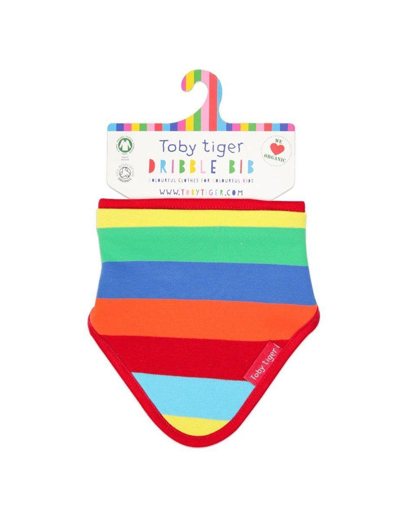 Toby Tiger Multi Stripe Dribble Bib - Say It Baby 